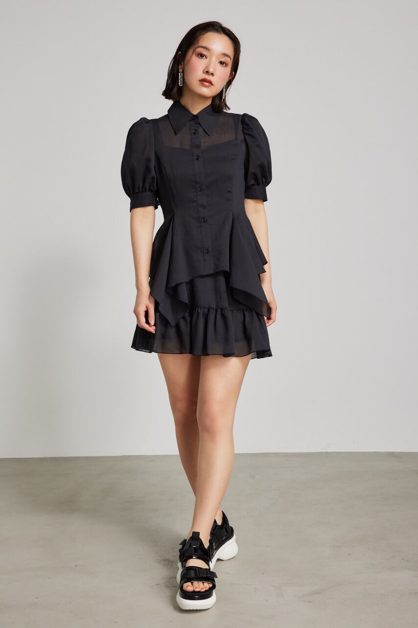 rienda「ハンカチーフヘムSH」|シャツ・ブラウス|