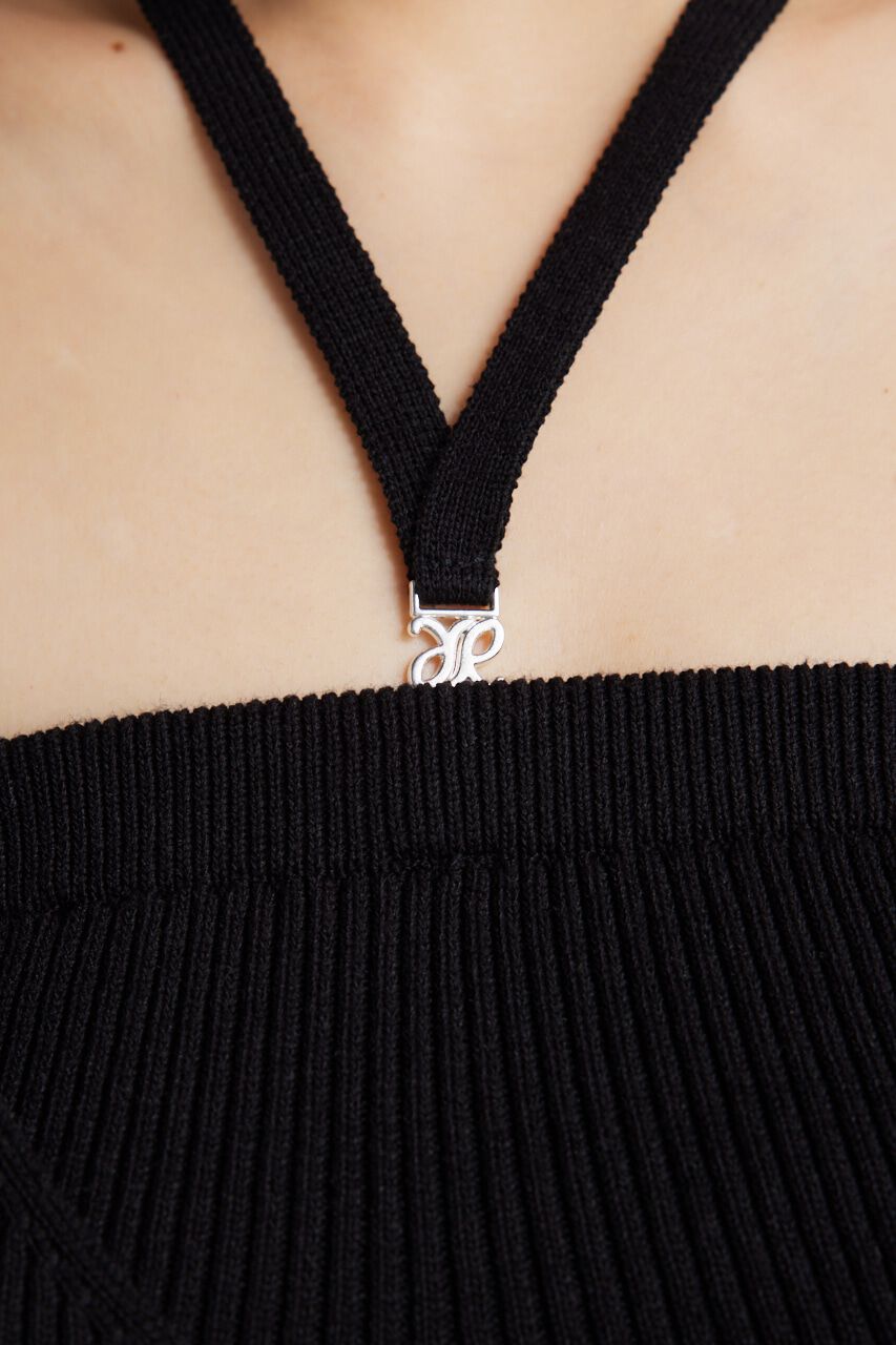 rienda「ベアSETサスペンダーKnit OP」|ワンピース|