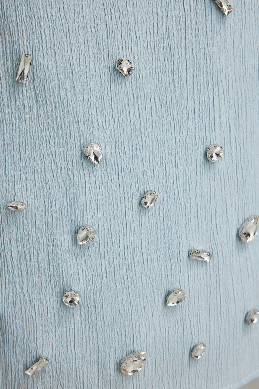 rienda「ビジューヘムJ/WタイトSK」|スカート|