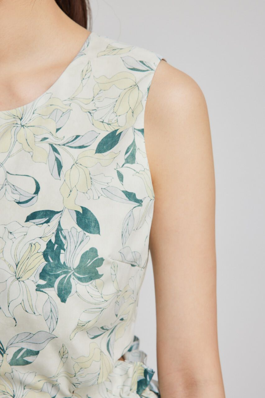 rienda「サイドリボンドロンストフレアワンピース」|ワンピース|