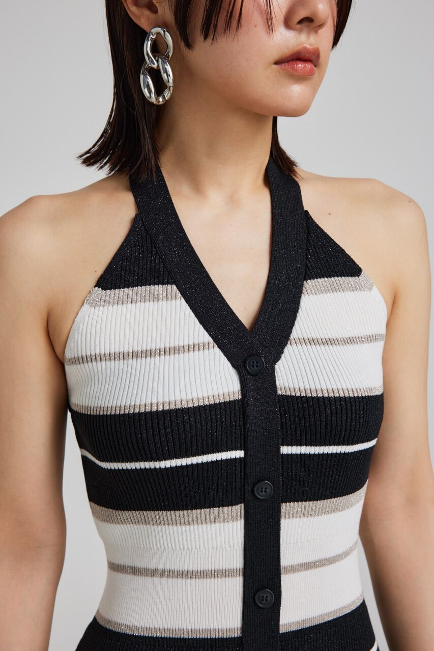 rienda「ホルターネックタイトミニニットワンピース」|ワンピース|