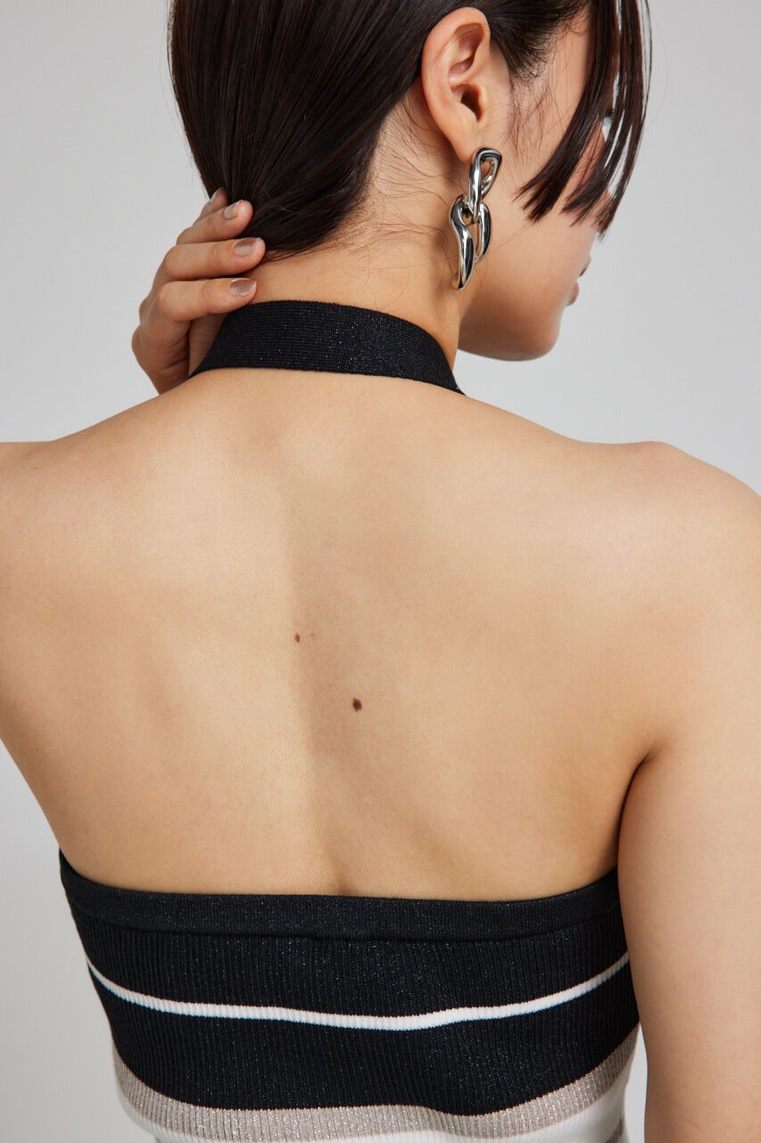 rienda「ホルターネックタイトミニニットワンピース」|ワンピース|