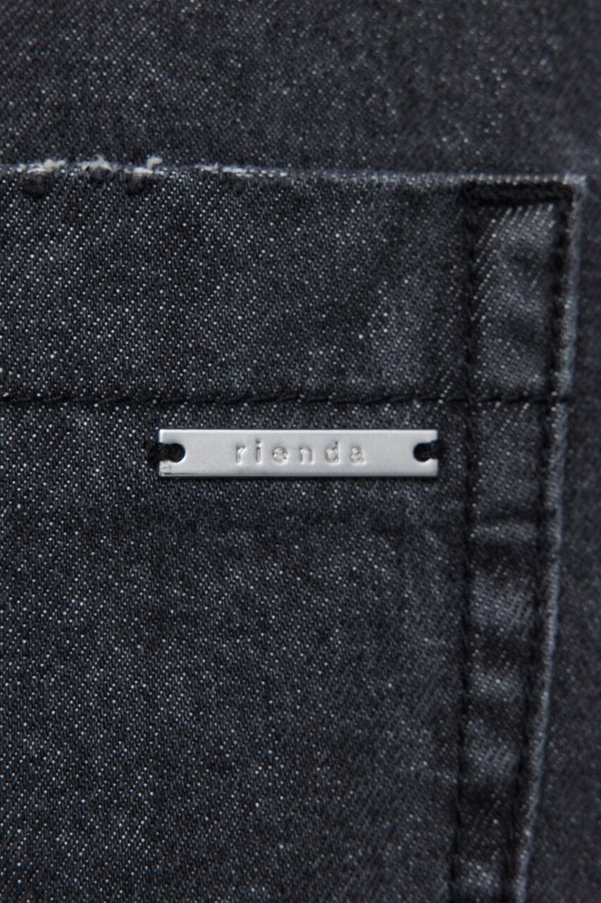 rienda「サイドカットデニムショートパンツ」|デニム|