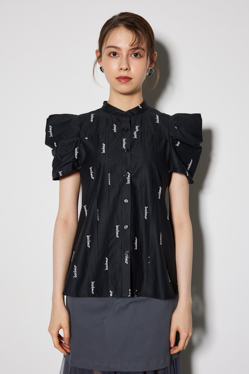 rienda「ショルダーデザイン刺繍ポイントブラウス」|シャツ・ブラウス|