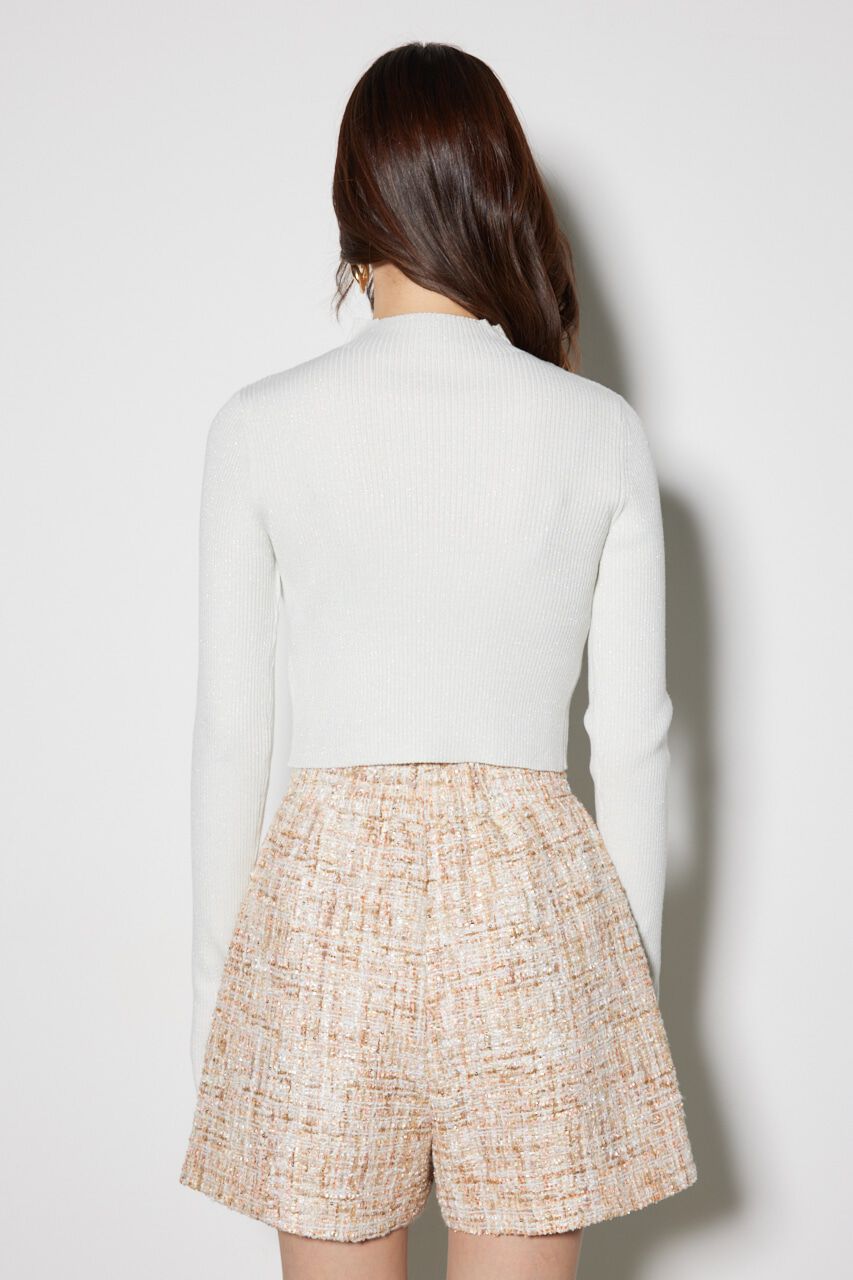 rienda「サムホール付きウォッシャブルハイネック ニット トップス」|ニット・セーター|