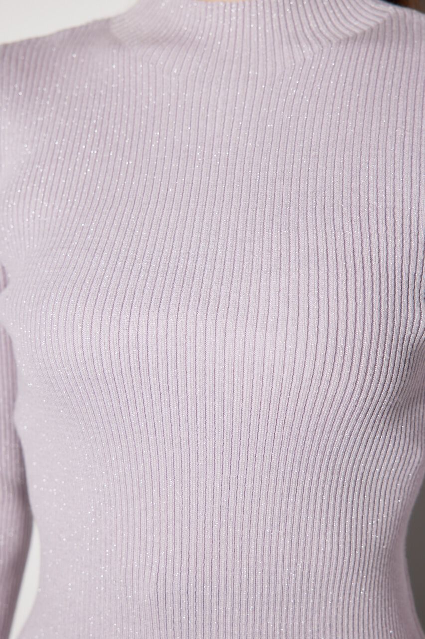 rienda「サムホール付きウォッシャブルハイネック ニット トップス」|ニット・セーター|