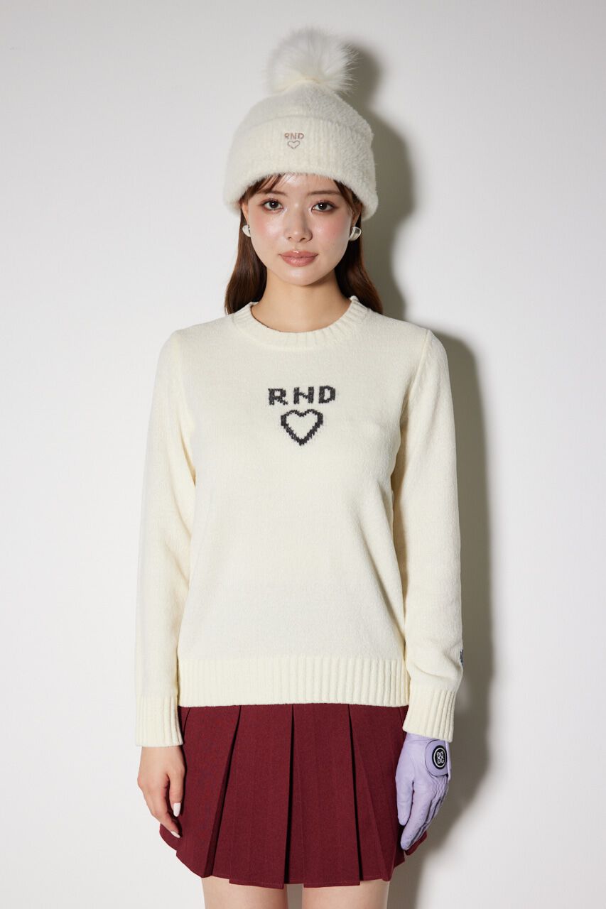 rienda「バストロゴモールニットトップス」|ニット・セーター|