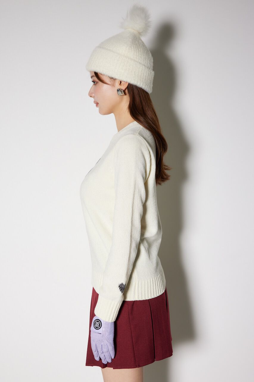 rienda「バストロゴモールニットトップス」|ニット・セーター|