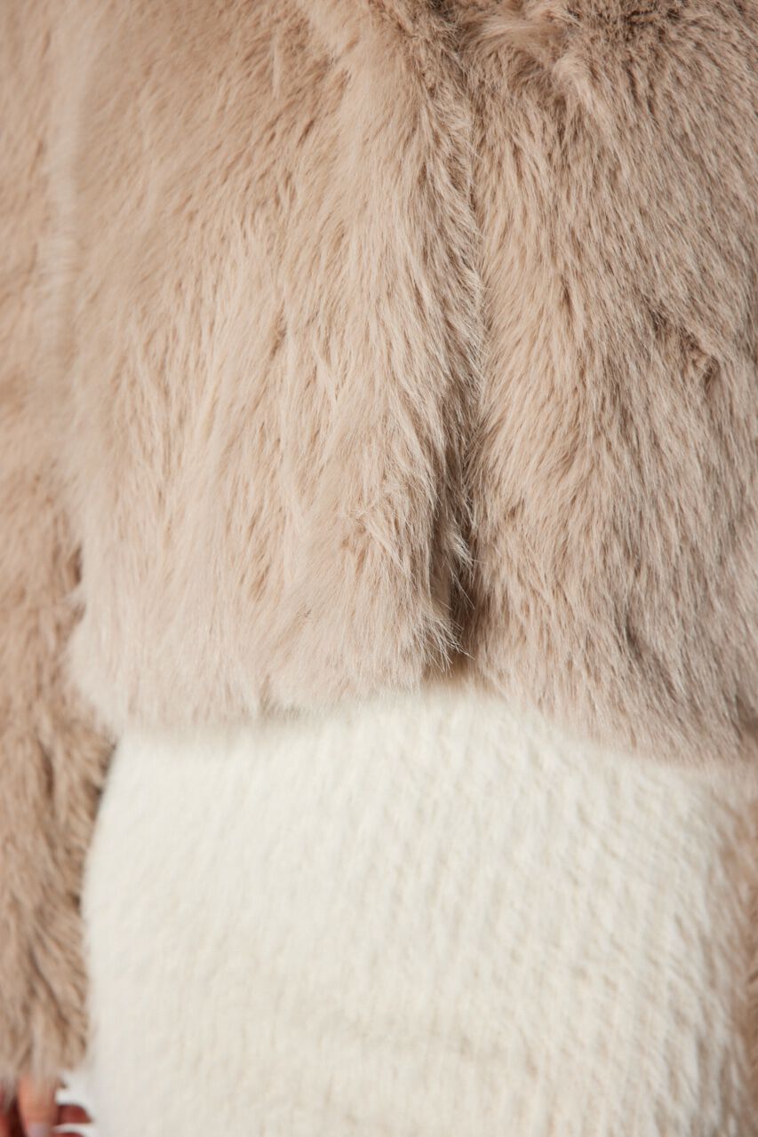 rienda「ビッグフードフェイクファーコート」|その他|