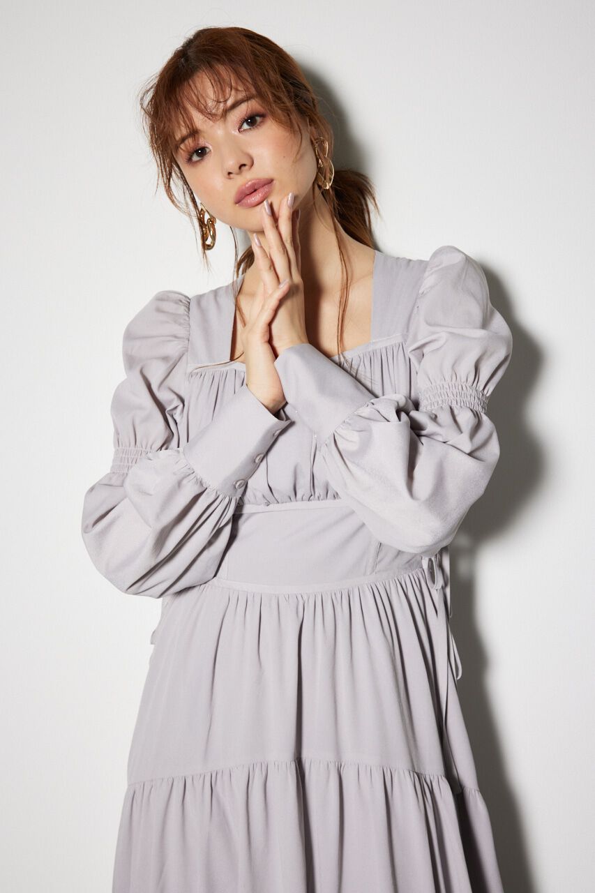 rienda「サイドリボンフレアワンピース」|ワンピース|