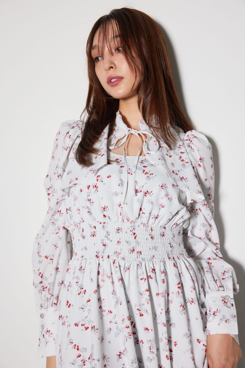 rienda「シャーリングフレアワンピース」|ワンピース|