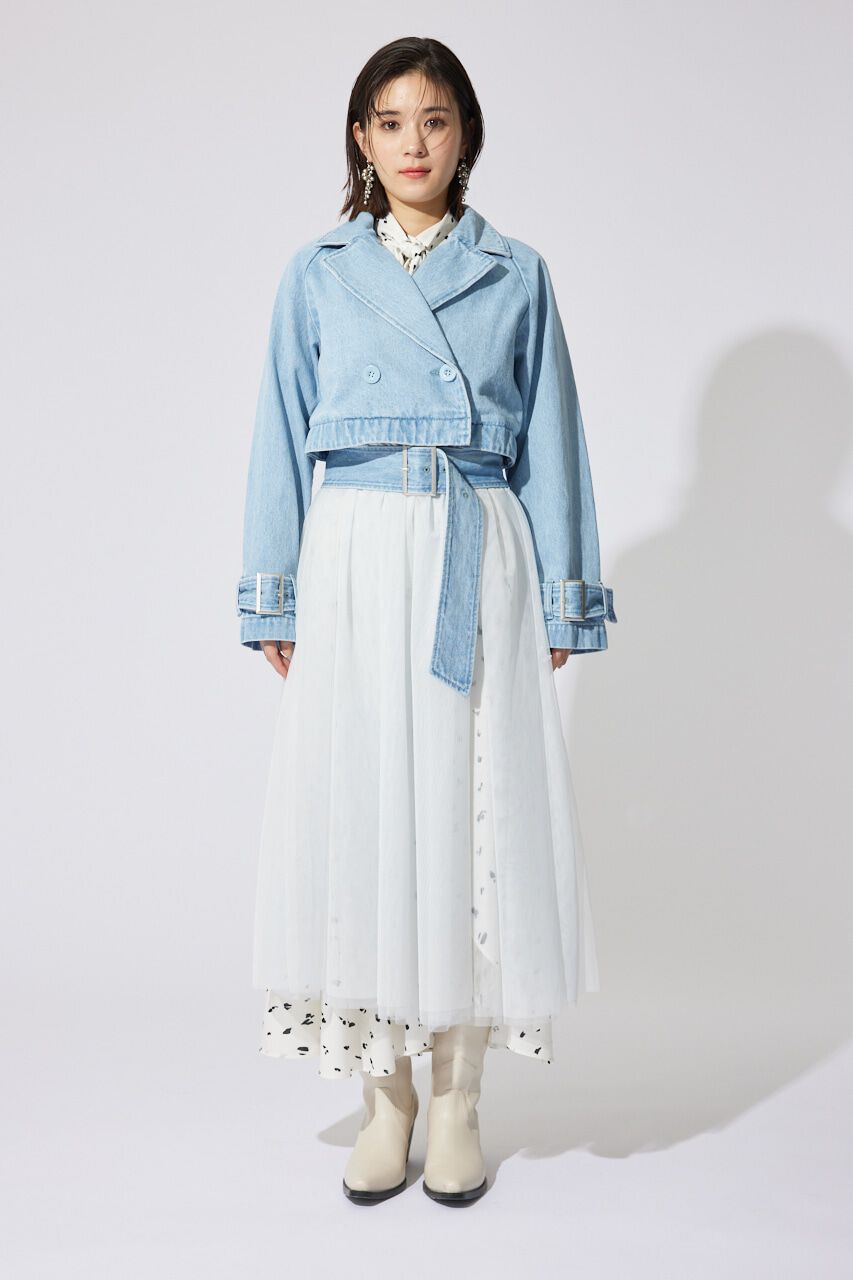 rienda「チュールコンビトレンチコート」|その他|