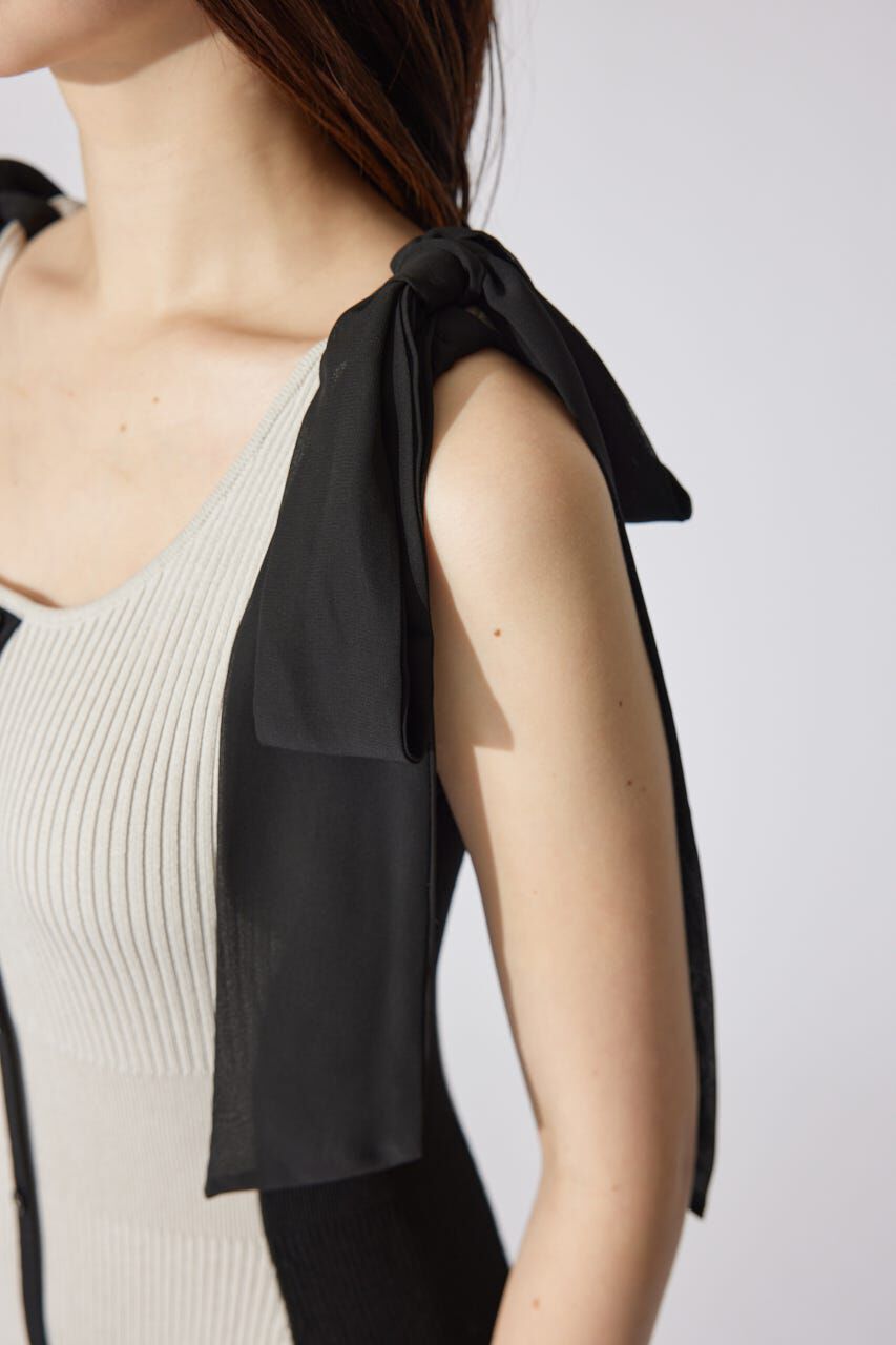 rienda「バイカラーリボンワンピース」|ワンピース|