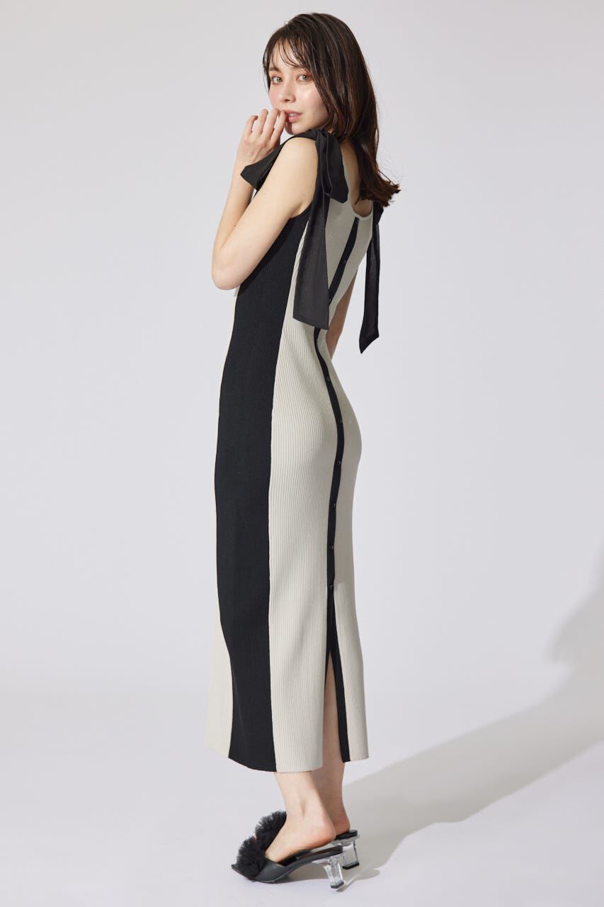 rienda「バイカラーリボンワンピース」|ワンピース|