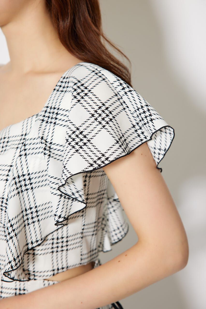 rienda「フリルウエストオープンワンピース」|ワンピース|