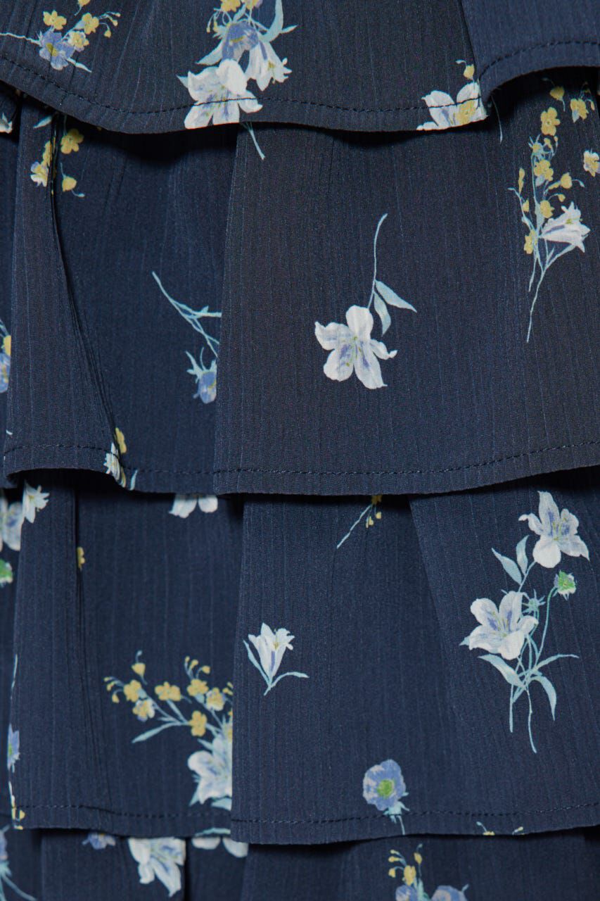 rienda「ジャストウエストティアードマキシスカート」|スカート|