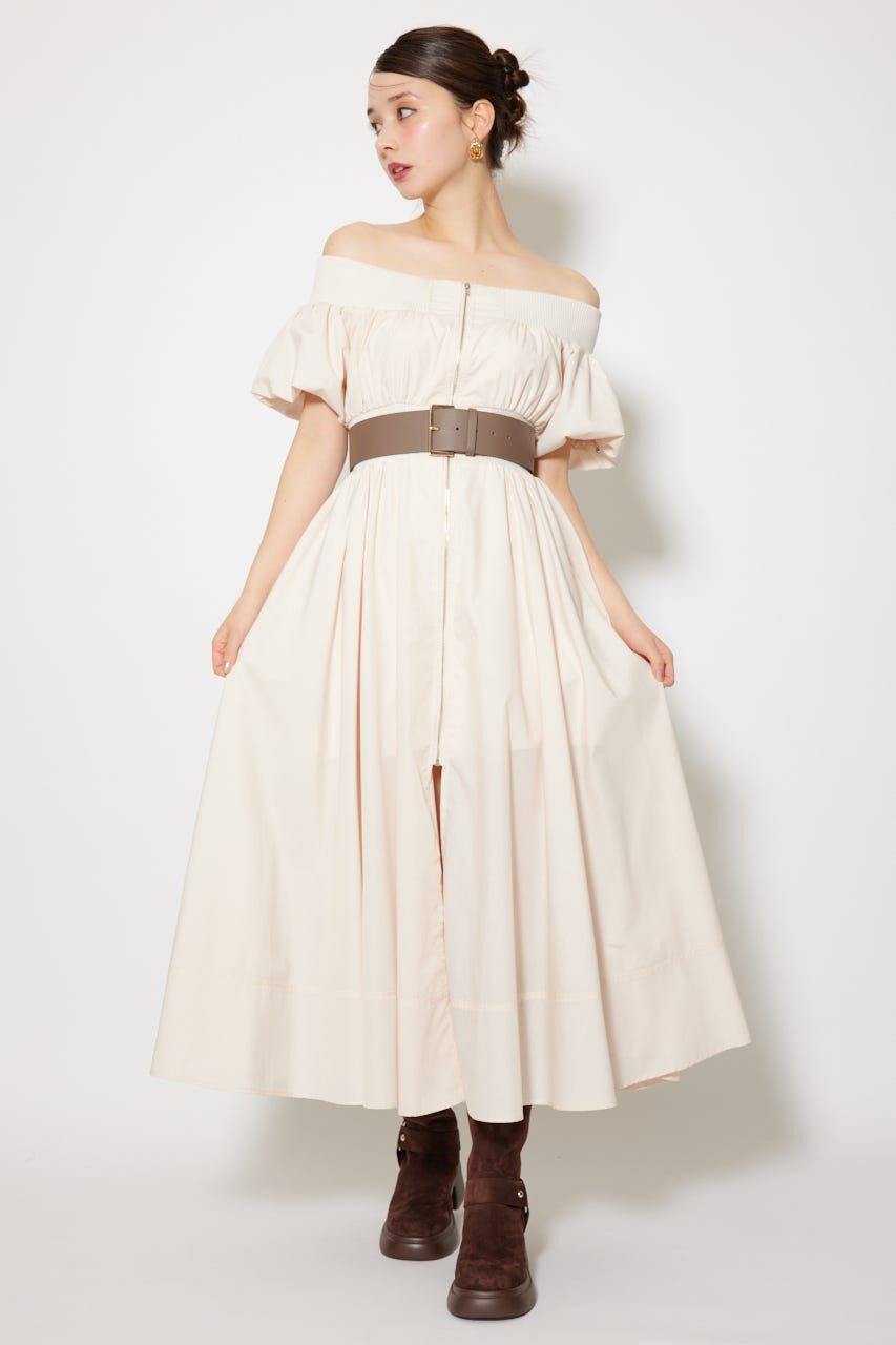 rienda「MA-1オフショルフレアワンピース」|ワンピース|