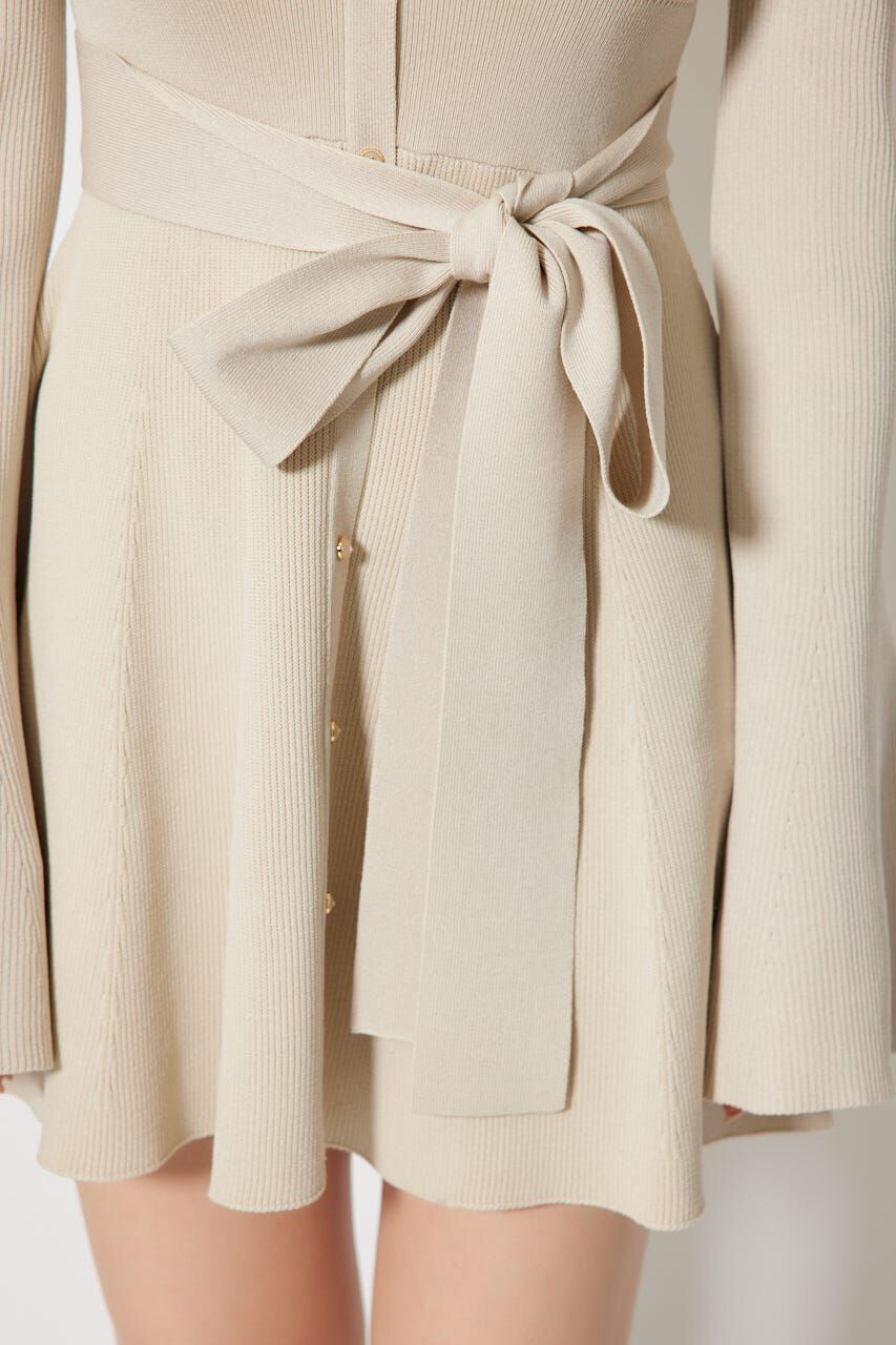 rienda「many wayフェイクファーミニニットワンピース」|ワンピース|