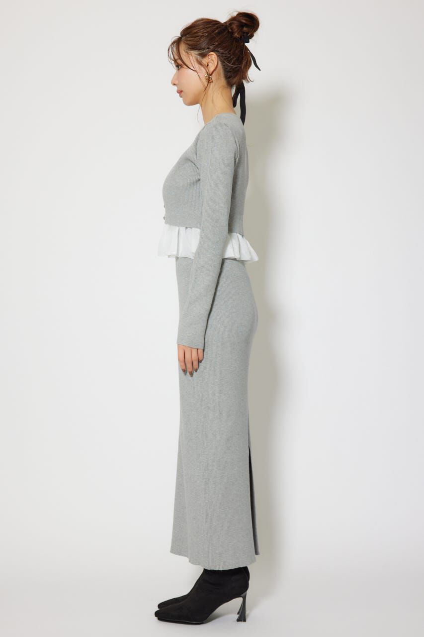 rienda「ペプラムカーデセットキャミワンピース」|ワンピース|