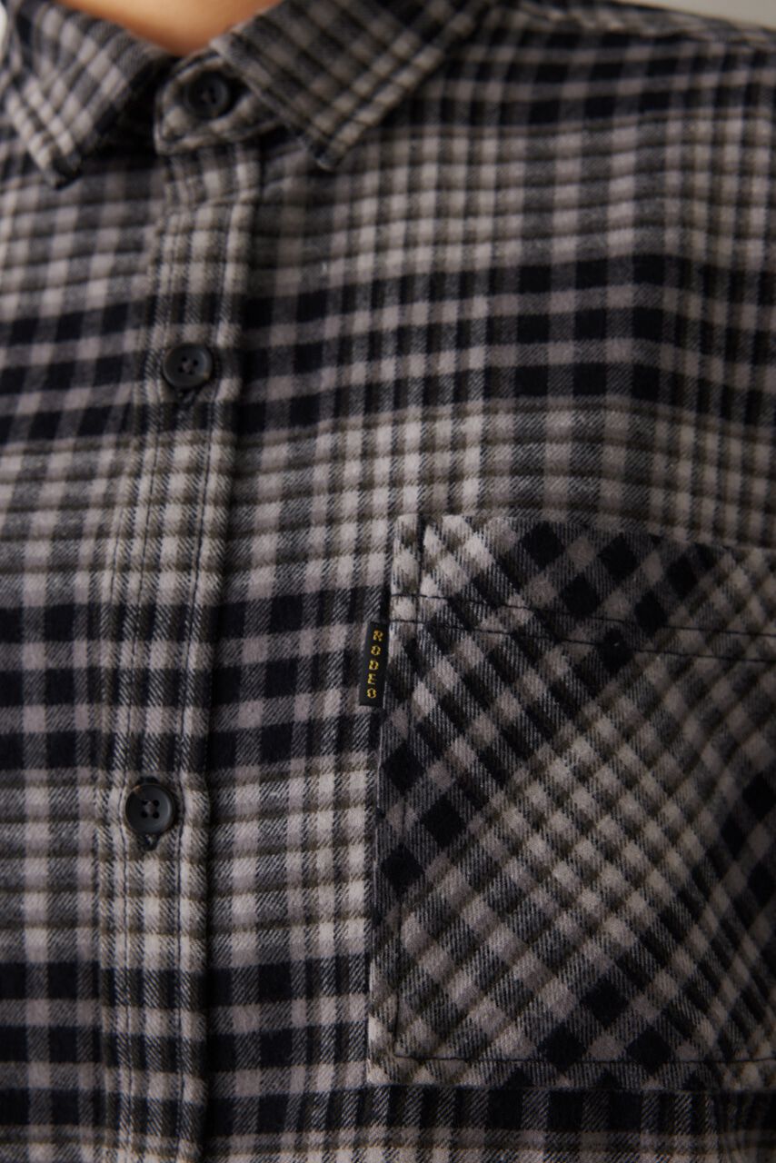 RODEO CROWNS「LOGO ルーズチェックシャツ」|シャツ・ブラウス|