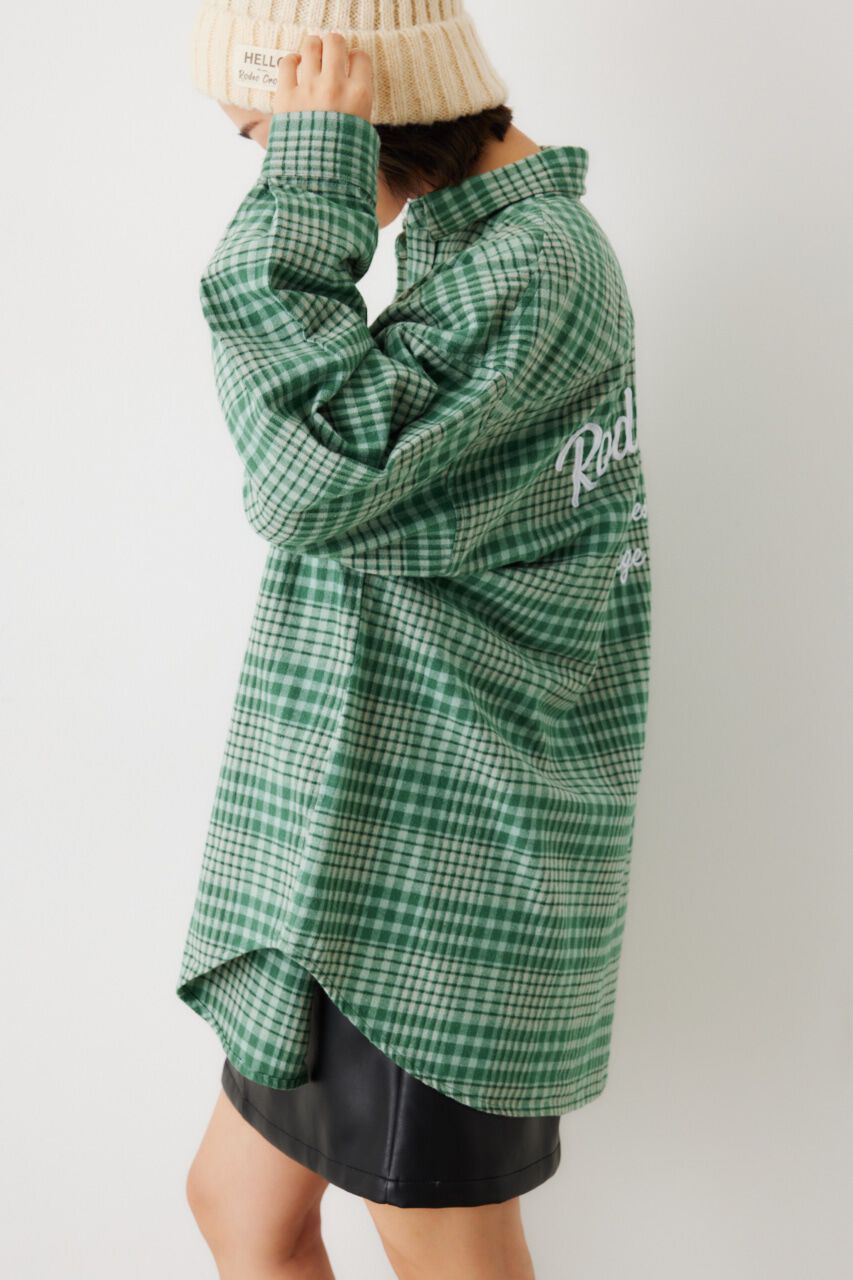 RODEO CROWNS「LOGO ルーズチェックシャツ」|シャツ・ブラウス|