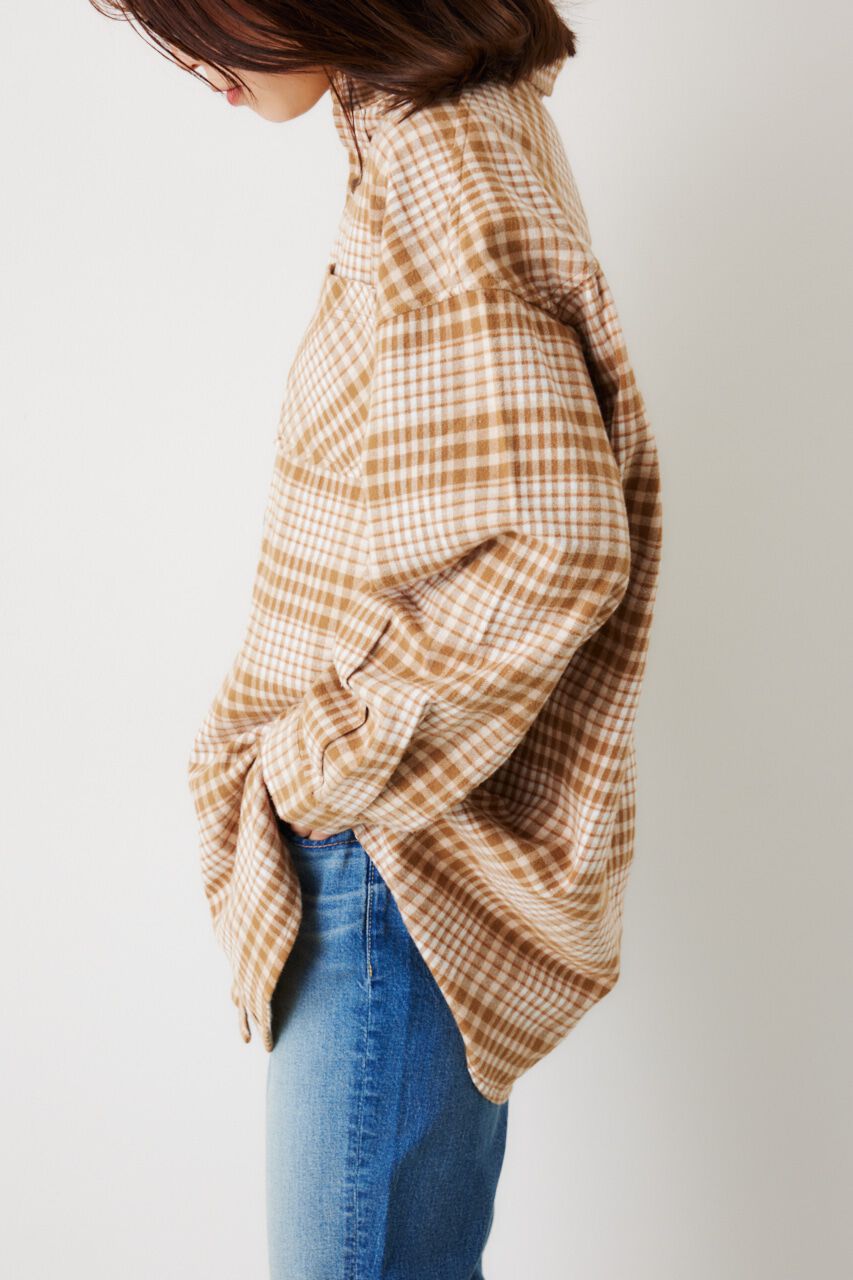 RODEO CROWNS「LOGO ルーズチェックシャツ」|シャツ・ブラウス|