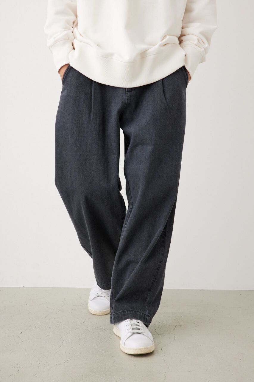 RODEO CROWNS「タックワイドデニム」|デニム|