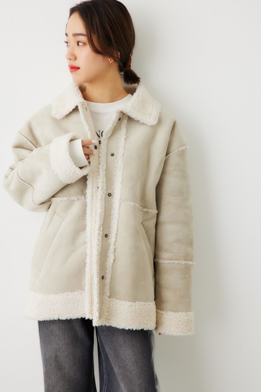 RODEO CROWNS「フェイクムートンジャケット」|シャツ・ブラウス|IVOY3