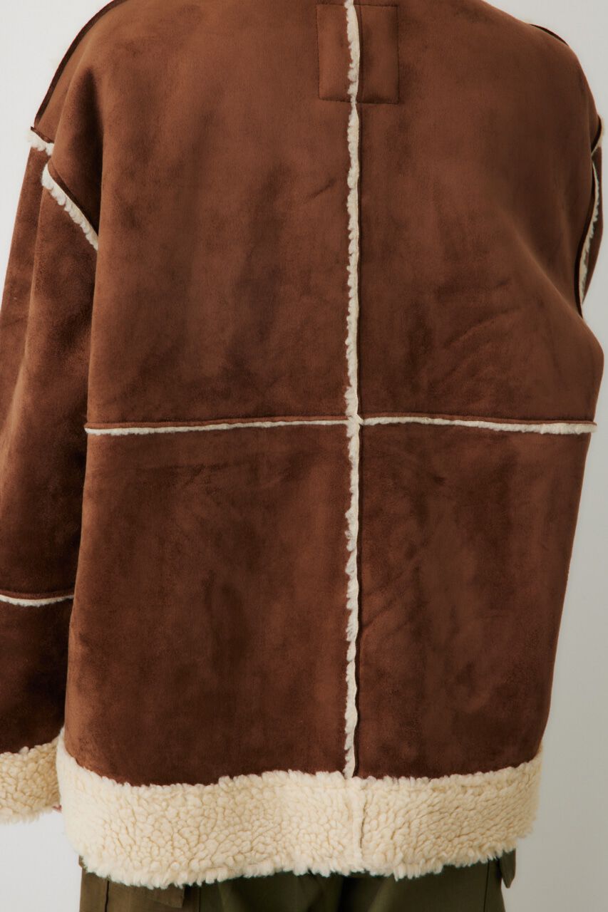 RODEO CROWNS「フェイクムートンジャケット」|シャツ・ブラウス|