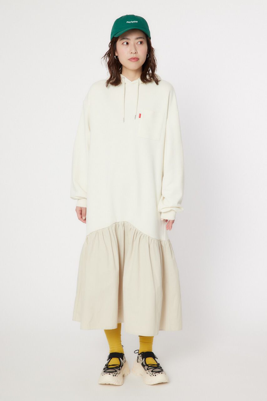 RODEO CROWNS「アシメギャザードッキングマキシワンピース」|ワンピース|