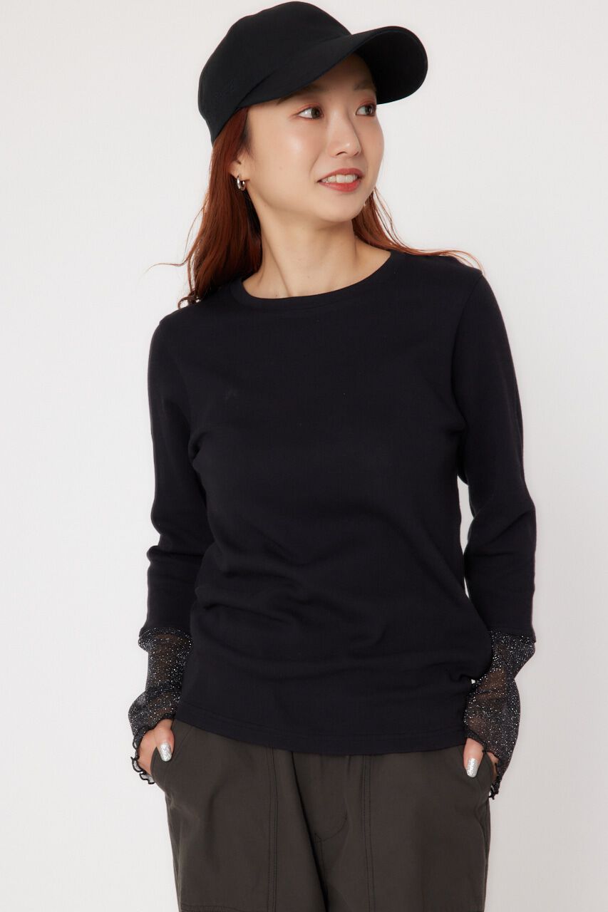 RODEO CROWNS「アームチュールトップス」|Tシャツ・カットソー|