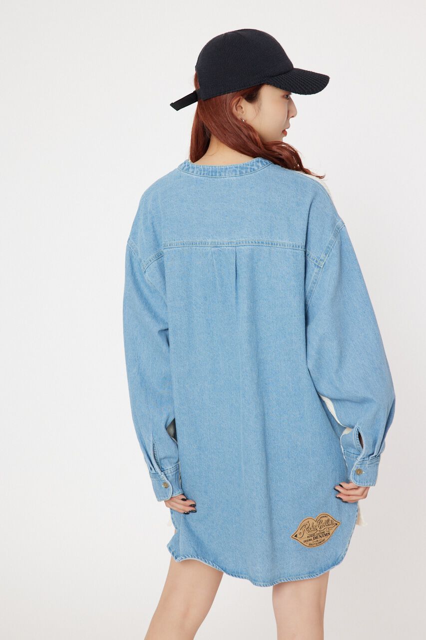RODEO CROWNS「デニムドッキングニットワンピース」|ワンピース|