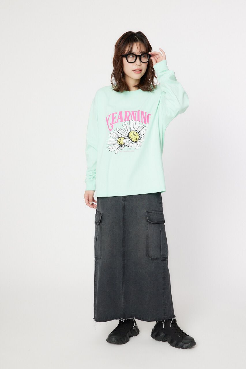 RODEO CROWNS「YEARNING FLOWER L/S Tシャツ」|Tシャツ・カットソー|