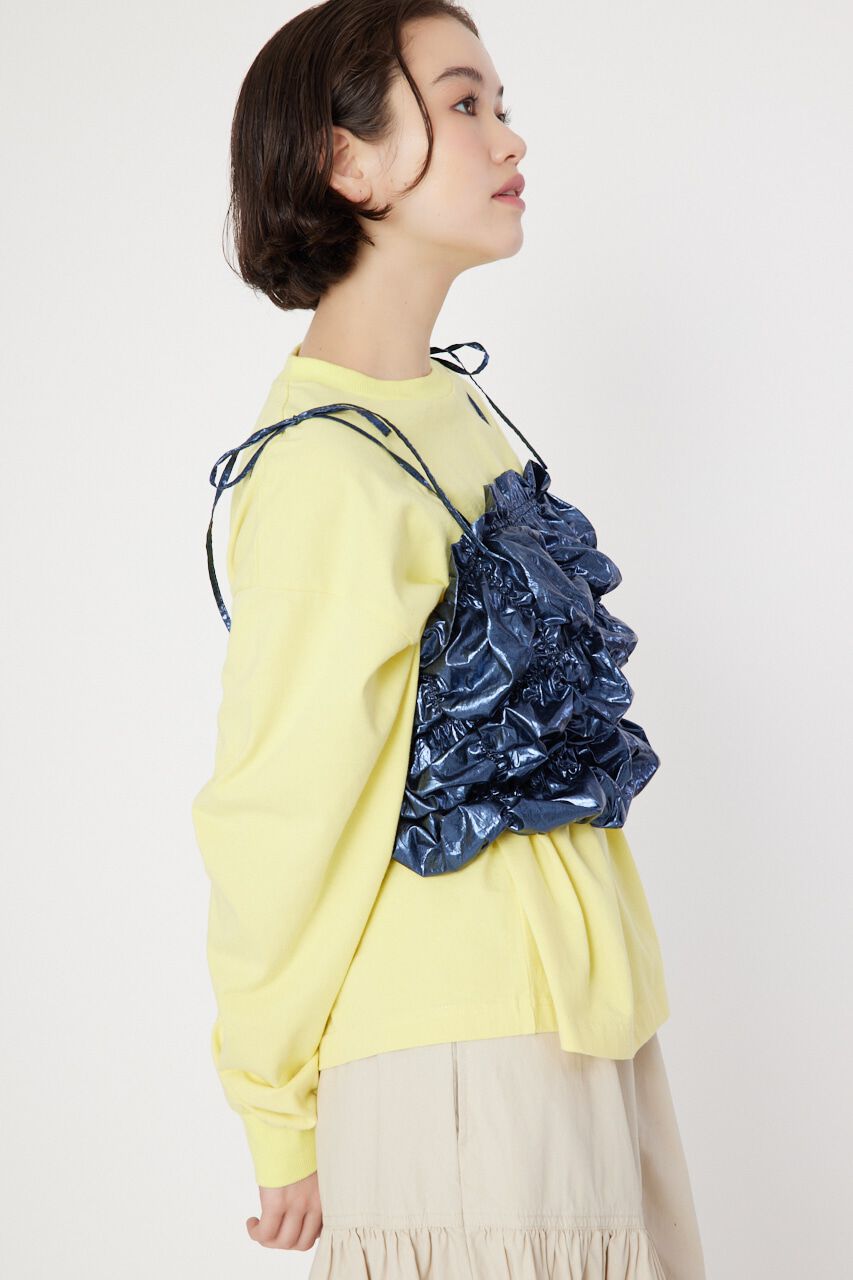 RODEO CROWNS「メタリックギャザーキャミソール」|キャミソール|