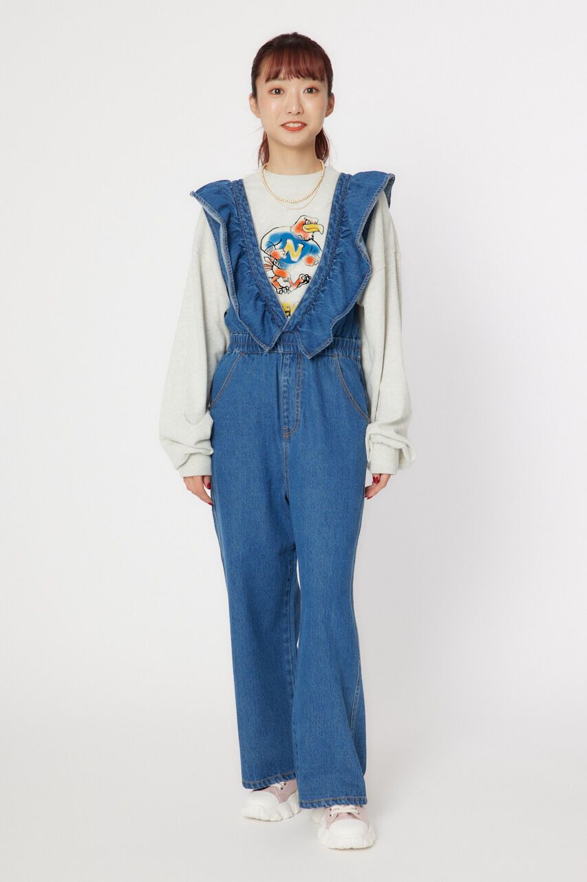 RODEO CROWNS「フリルデニムオールインワン」|その他|