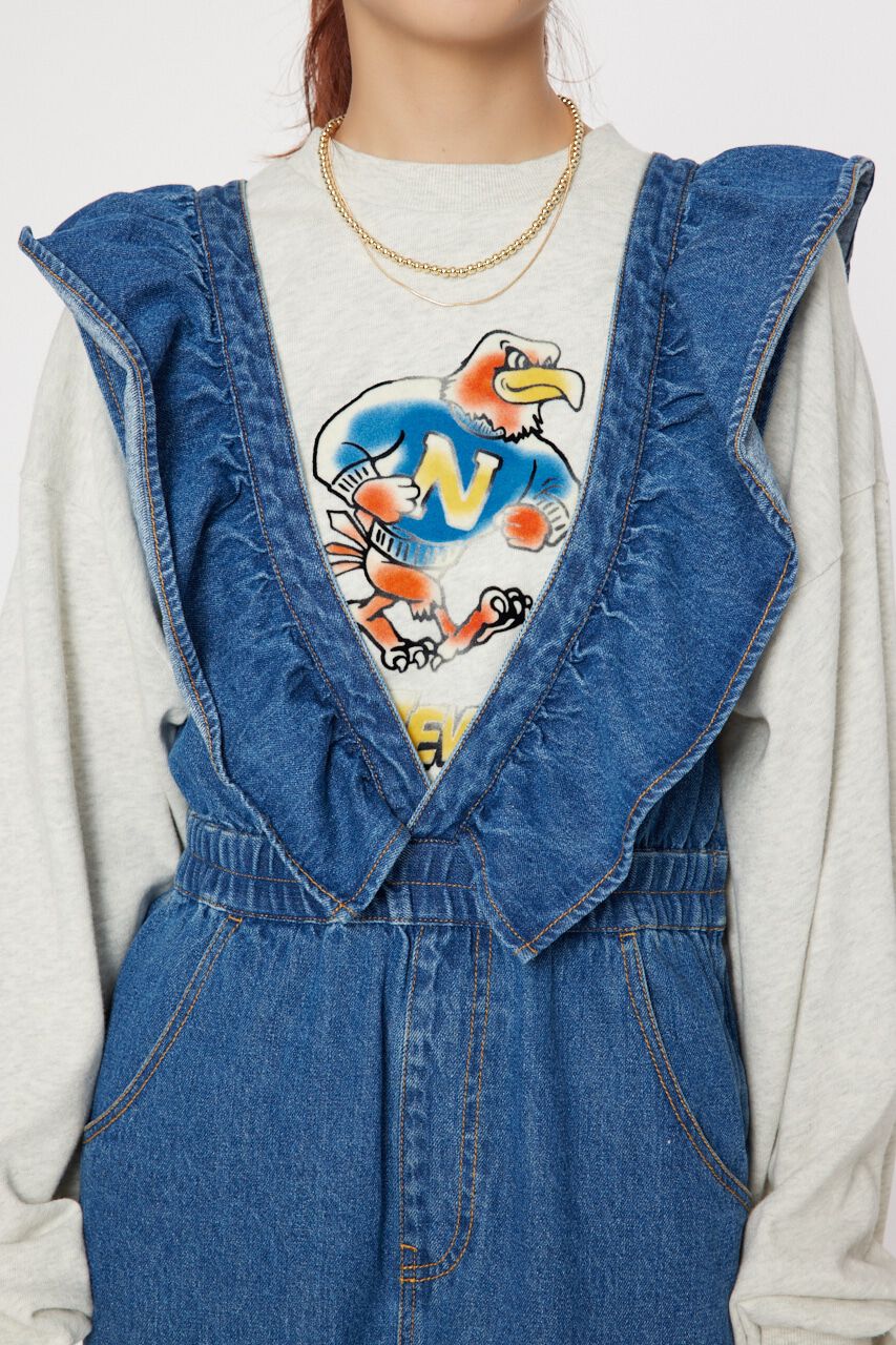 RODEO CROWNS「フリルデニムオールインワン」|その他|