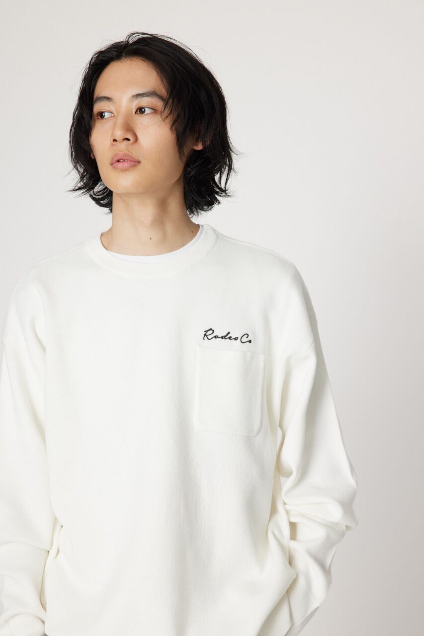 RODEO CROWNS「メンズ CROWN OG パッチニットトップス」|ニット・セーター|