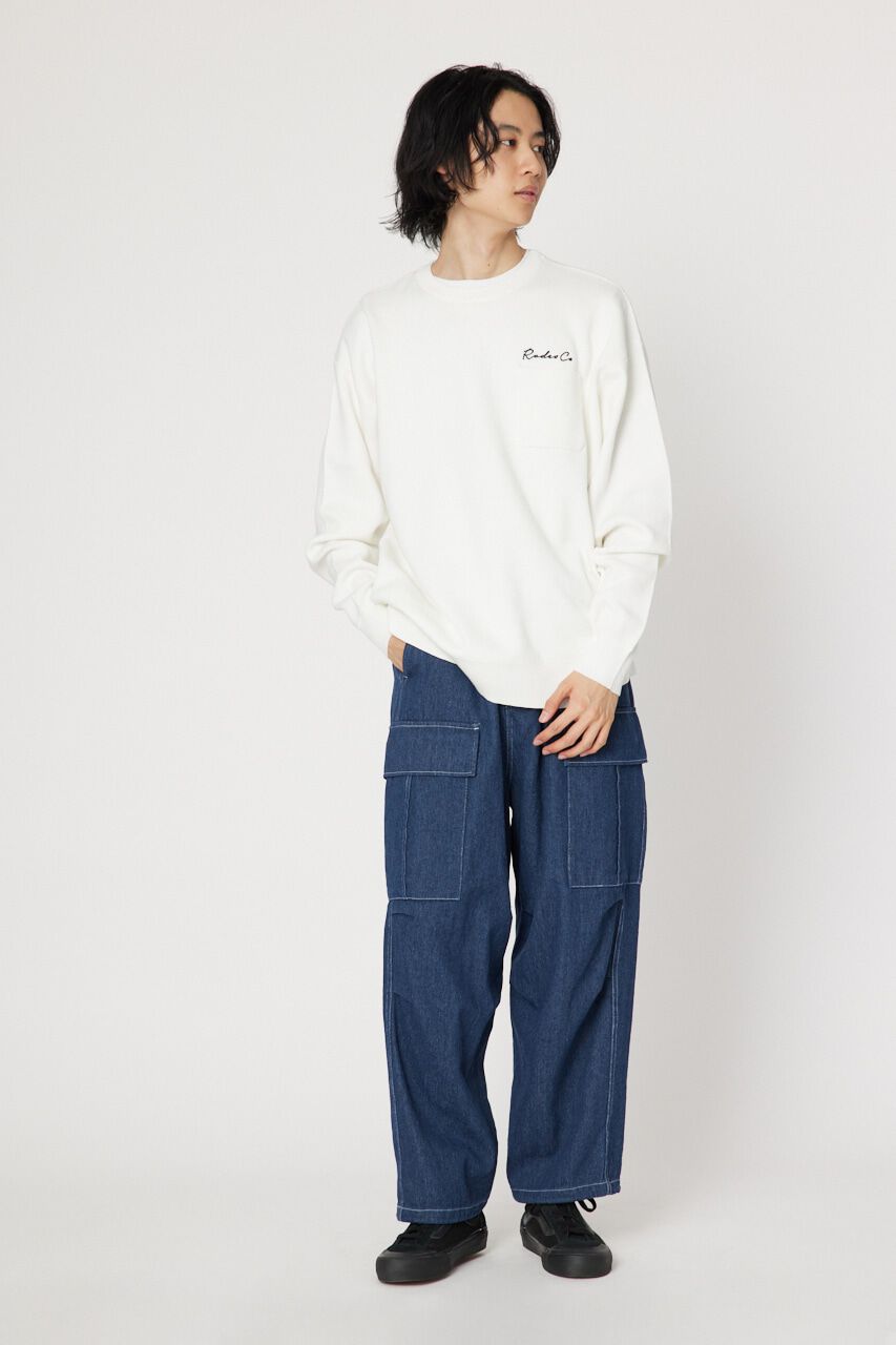 RODEO CROWNS「メンズ CROWN OG パッチニットトップス」|ニット・セーター|