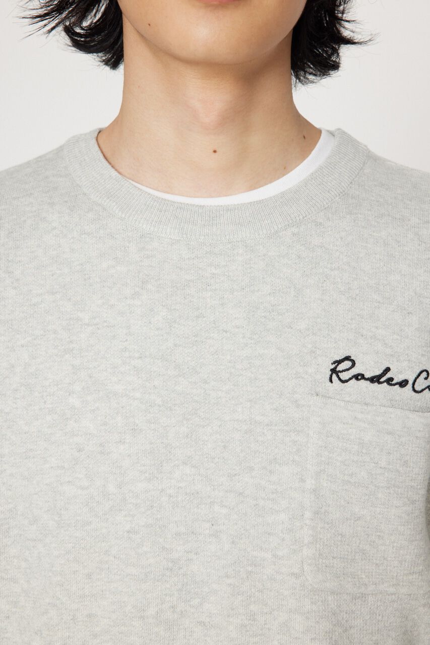 RODEO CROWNS「メンズ CROWN OG パッチニットトップス」|ニット・セーター|