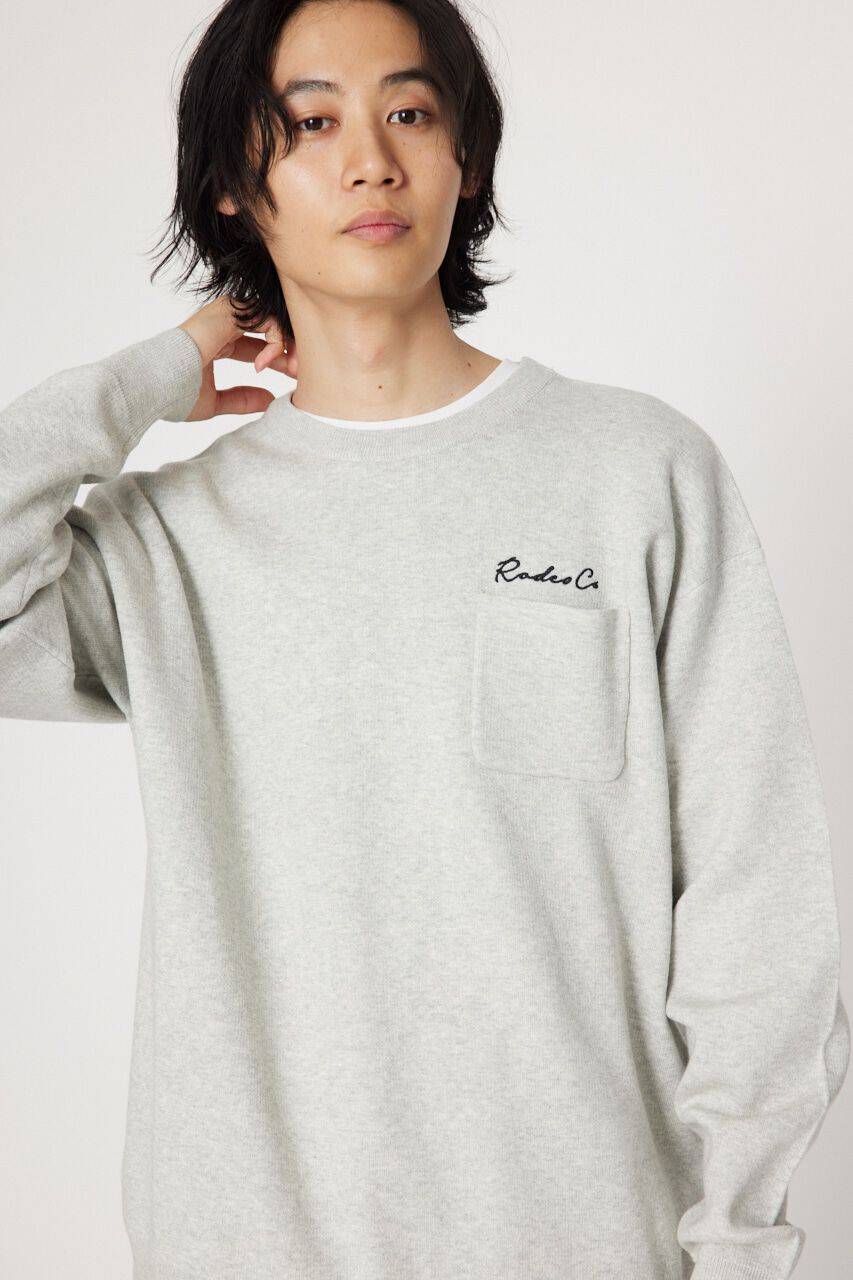 RODEO CROWNS「メンズ CROWN OG パッチニットトップス」|ニット・セーター|