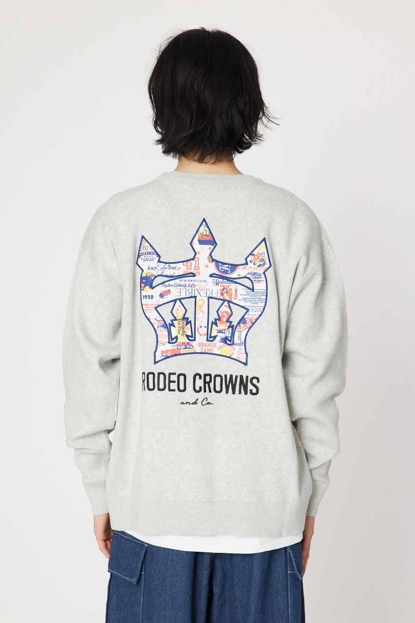 RODEO CROWNS「メンズ CROWN OG パッチニットトップス」|ニット・セーター|