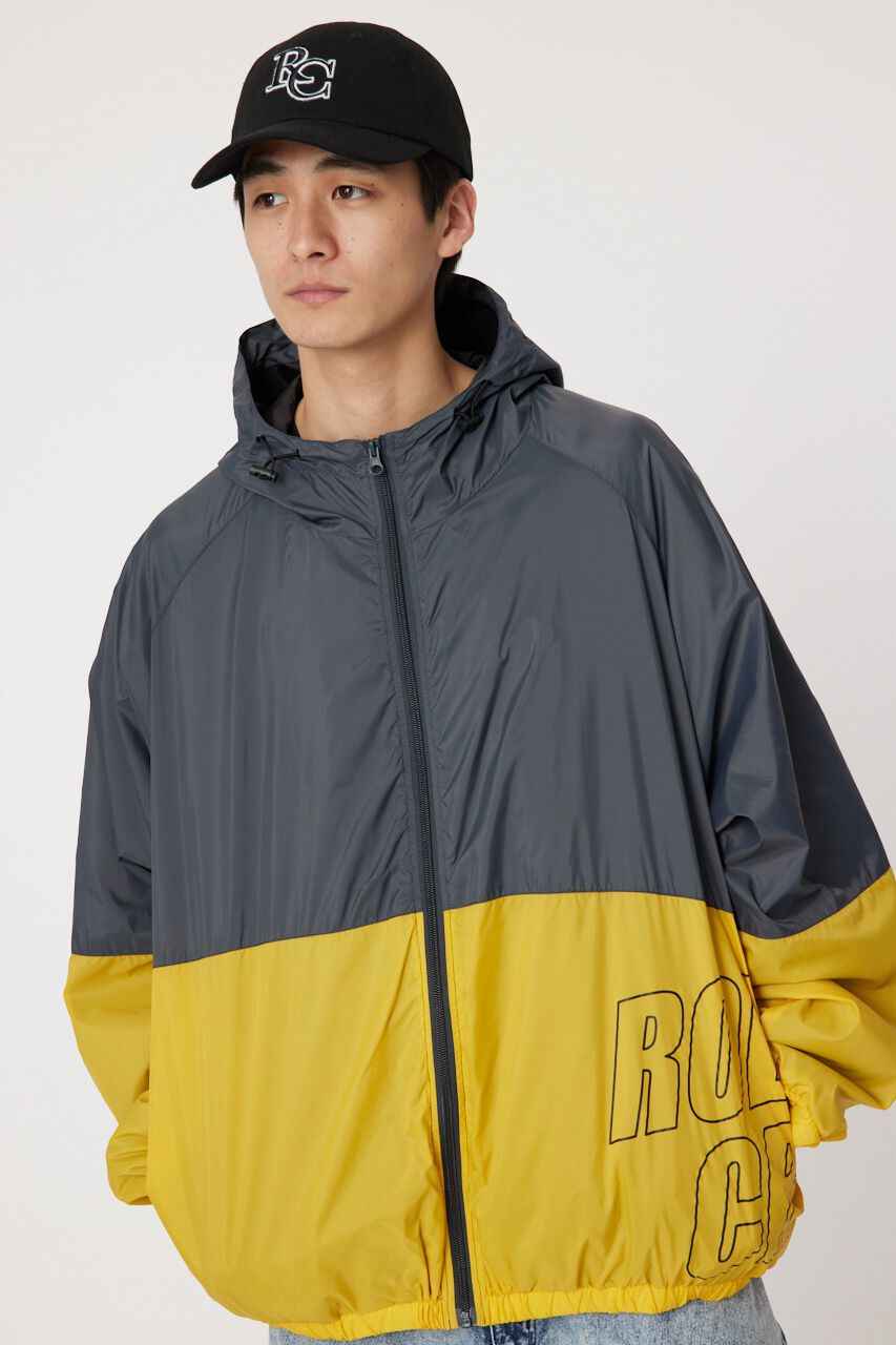 RODEO CROWNS「バイカラーフーディーブルゾン」|ブルゾン・スタジャン|