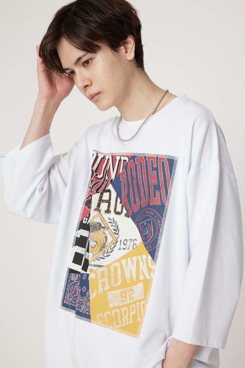 RODEO CROWNS「イラストハーフスリーブスウェット」|Tシャツ・カットソー|WHT