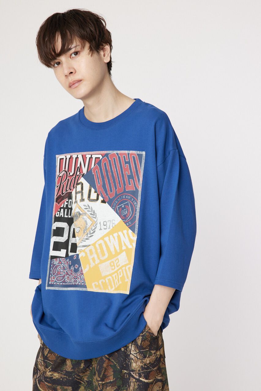 RODEO CROWNS「イラストハーフスリーブスウェット」|Tシャツ・カットソー|BLU