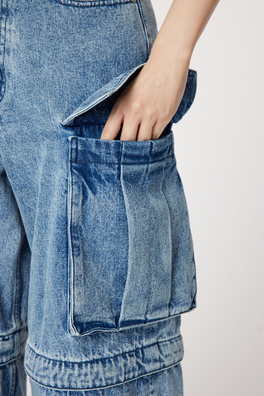 RODEO CROWNS「ケミカル2WAYカーゴデニム」|デニム|