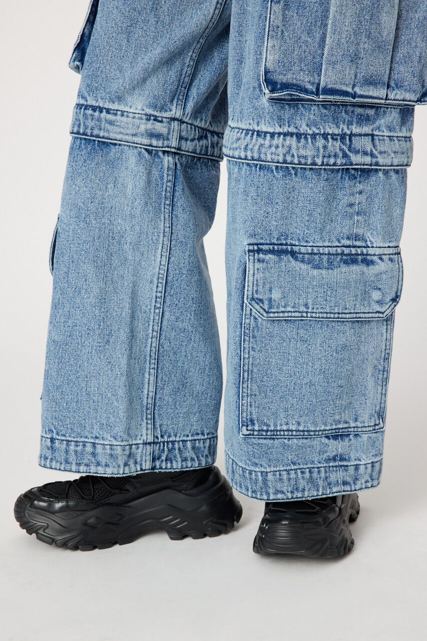 RODEO CROWNS「ケミカル2WAYカーゴデニム」|デニム|