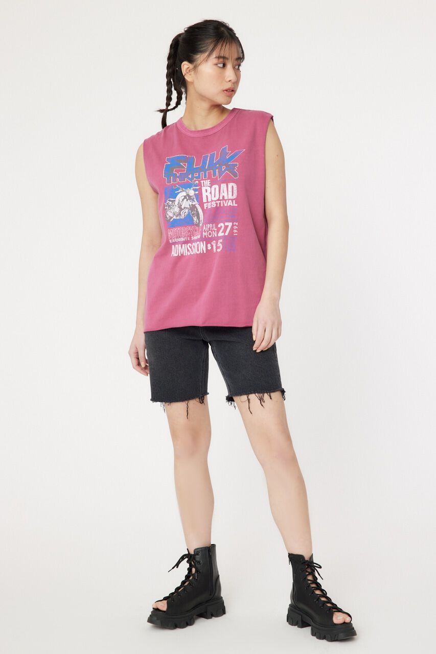 RODEO CROWNS「G/O FULLTHROTTLE ノースリーブTシャツ」|タンクトップ|