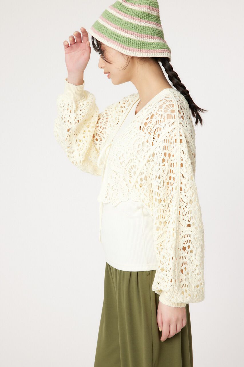 RODEO CROWNS「クロシェニットボレロ」|カーディガン|