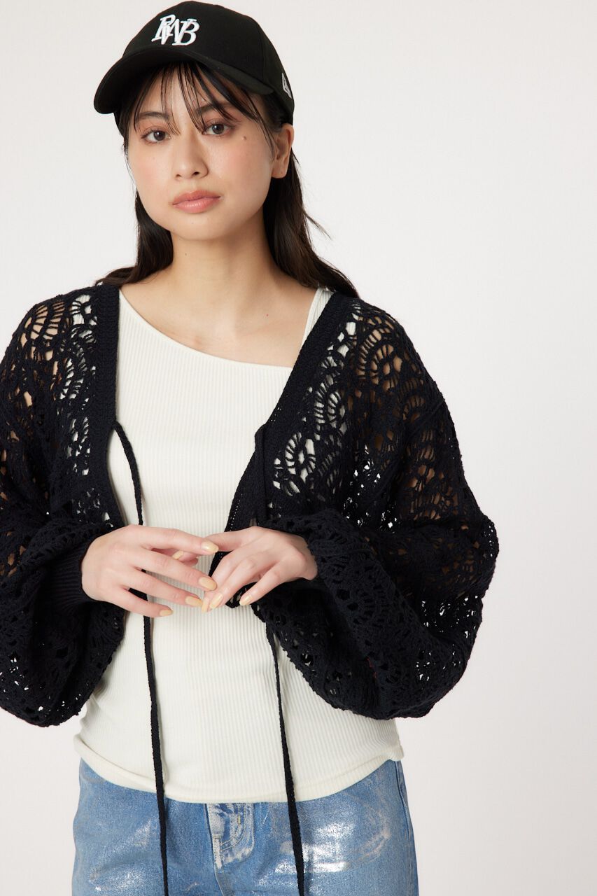 RODEO CROWNS「クロシェニットボレロ」|カーディガン|