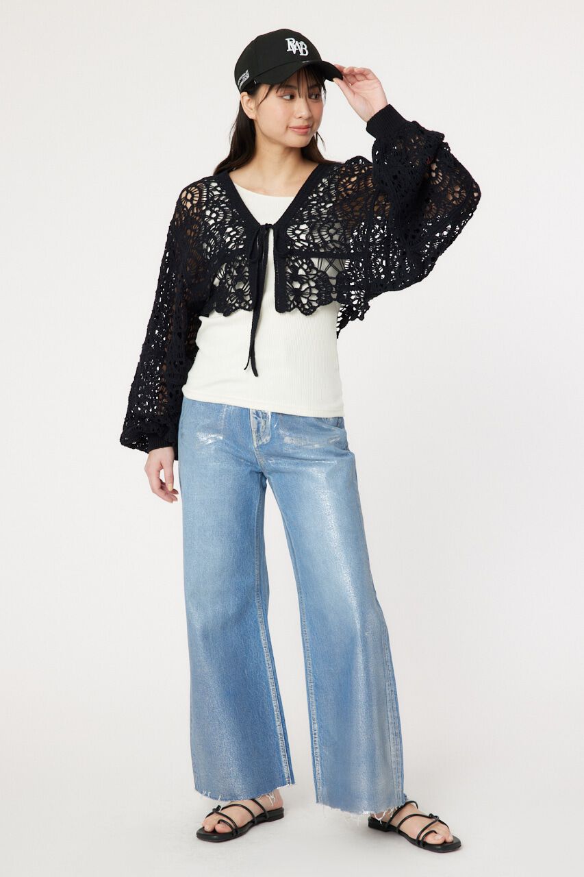 RODEO CROWNS「クロシェニットボレロ」|カーディガン|